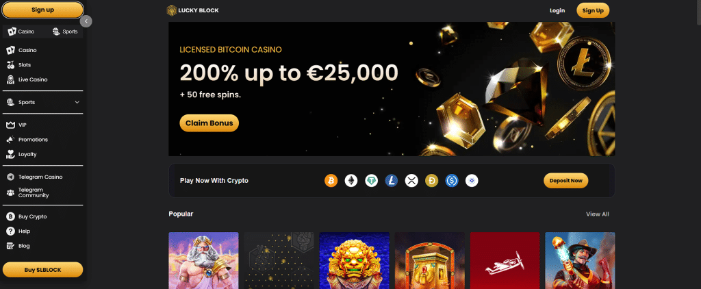 Lucky Block - North Dakota online casinos